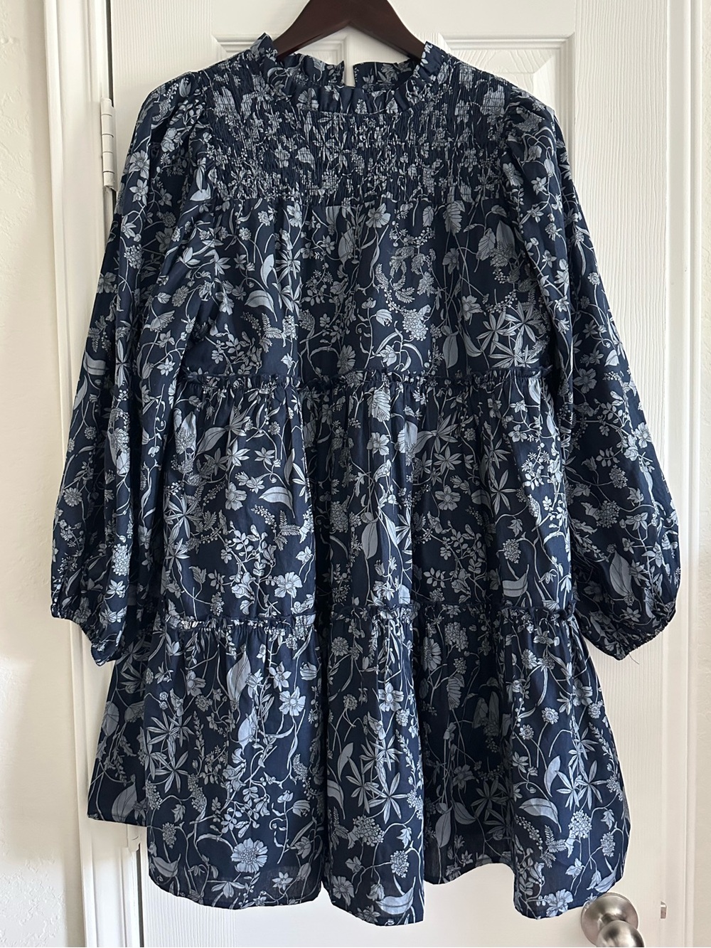 Shop the Mint Women's Floral Long Sleeve Babydoll Dress, Nursing, Medium